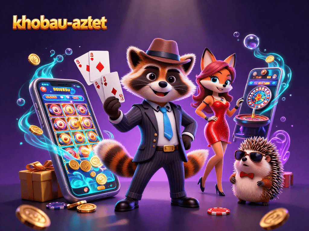 Experience thrilling gameplay in khobau-aztec with dynamic characters and vibrant casino elements.