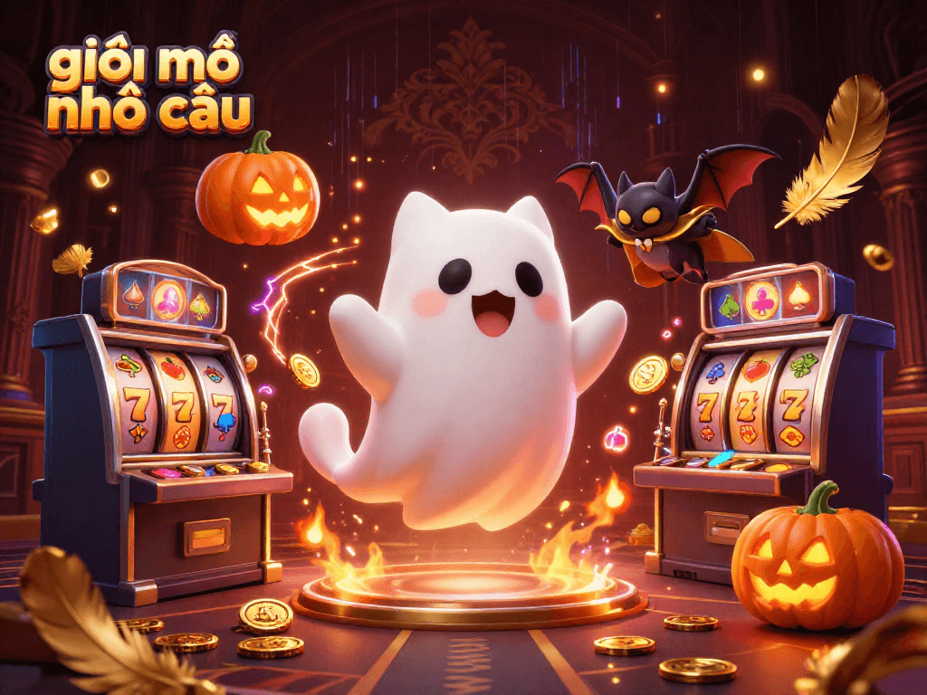 Engage with giải mã nhà cái as the ghost cat and vampire bat explore a vibrant casino scene.