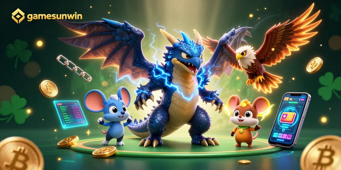 Bet on gamesunwin with electric excitement and vibrant energy in a dynamic casino scene.