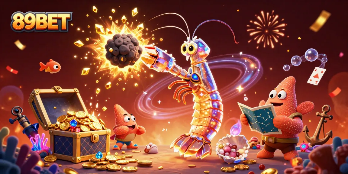 Experience the thrill of 89BET with vibrant 3D galactic characters in a dynamic casino scene.