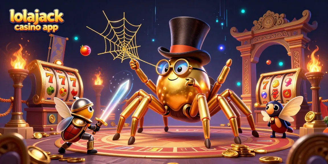 Experience thrilling gameplay with the lolajack casino app, showcasing an exciting casino scene.