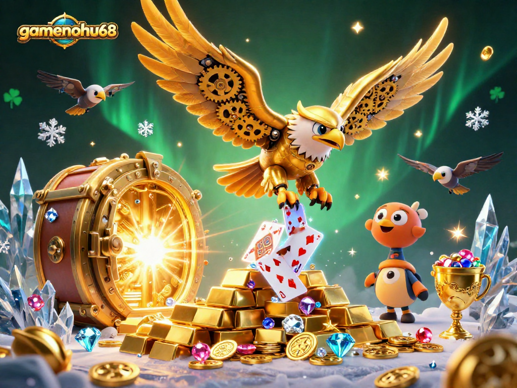 Experience thrilling gaming adventures with gamenohu68 amidst a dazzling 3D casino extravaganza.