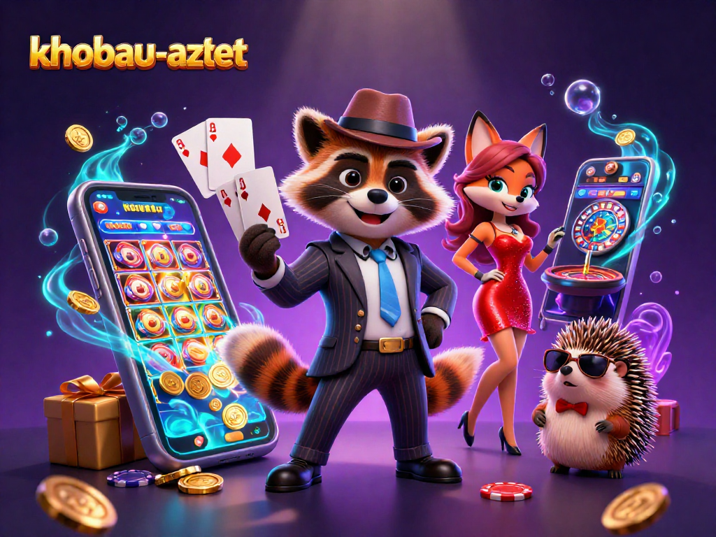 Experience thrilling gameplay in khobau-aztec with dynamic characters and vibrant casino elements.