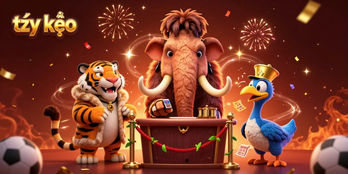 Experience exciting tỷ lệ kèo with a vibrant casino scene featuring dynamic characters and gambling elements.