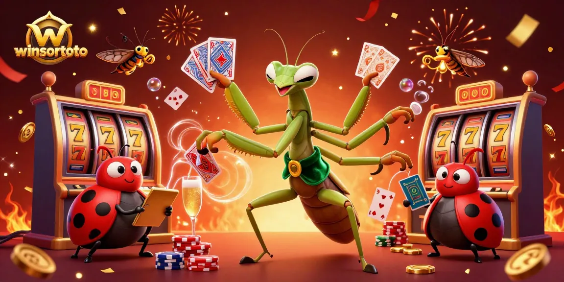 Permainan slots gacor di winsortoto dengan karakter kartun menarik dan suasana kasino yang penuh warna