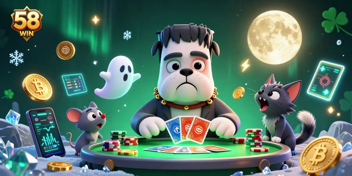 Experience thrilling gameplay at 58WIN with exciting games featuring casino characters and elements.