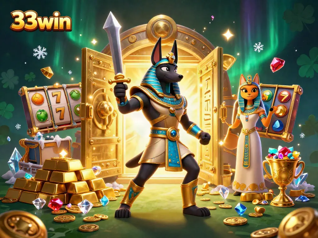 Win big at 33win with immersive casino adventure featuring ancient Egyptian themes and rich treasures.