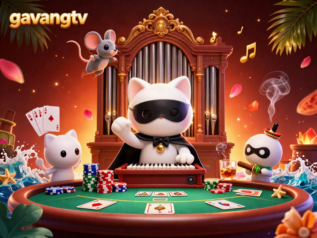 Experience the thrill of the game with gavangtv's animated casino adventure featuring ace poker hands.