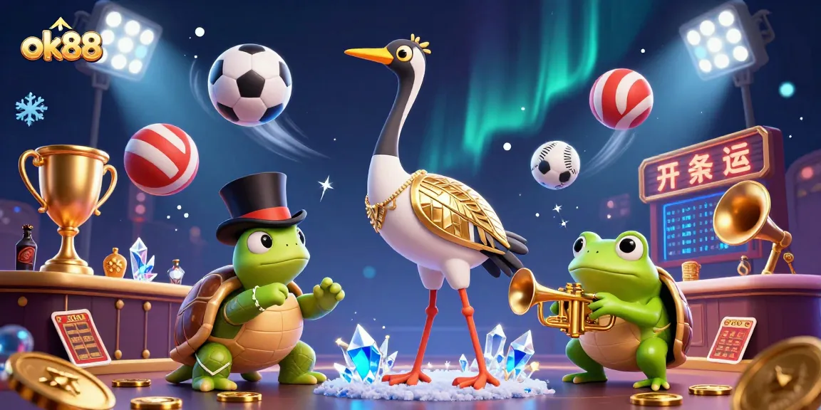 Experience the excitement of ok88 with vibrant 3D casino characters amidst a dynamic betting scene.