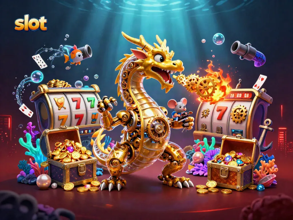 Spin and win on captivating slot adventures with vibrant golden dragon and jackpot elements.