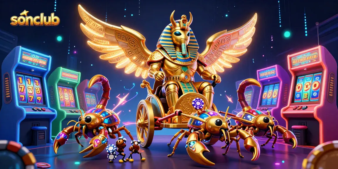 Experience thrilling gameplay at sonclub, featuring a vibrant 3D cartoon casino scene with exciting game elements.