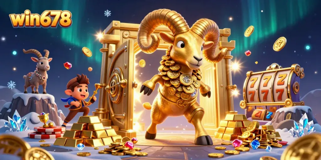 Experience thrilling gaming with win678's vibrant casino adventure featuring golden jackpot excitement.