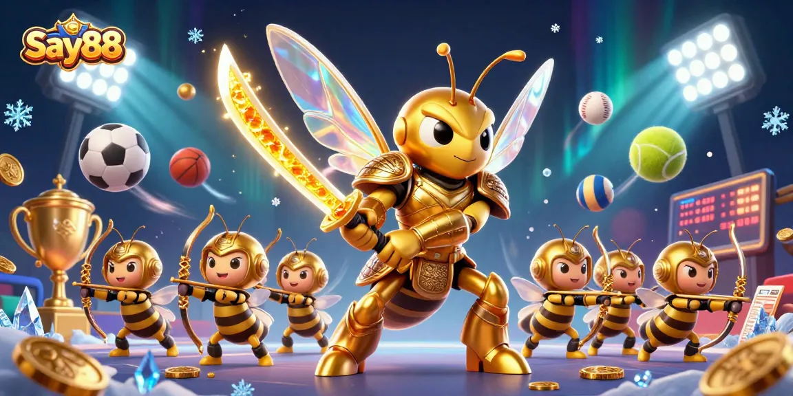 Engage with Say88's thrilling gaming experience featuring dazzling characters and dynamic sports elements.