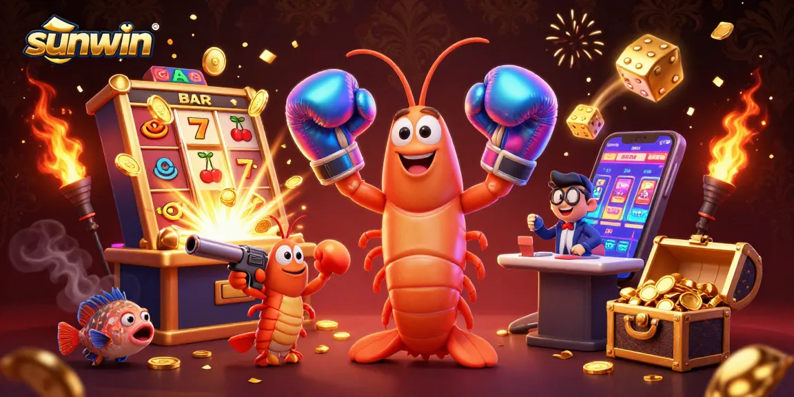 Experience the thrill of sunwin's vibrant casino scene filled with jackpot excitement and iridescent characters.
