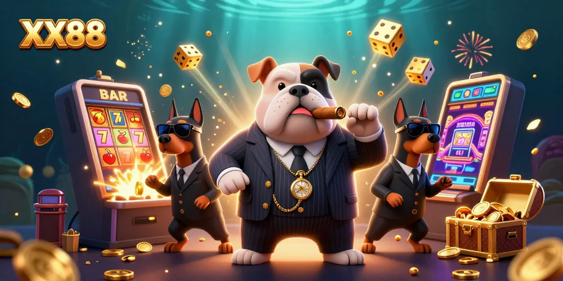 Experience thrilling gameplay with XX88 in a vibrant casino scene bursting with excitement and rewards.