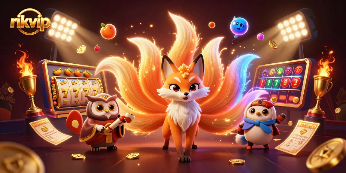 rikvip offers an exciting gaming experience with colorful slot elements and magical characters.