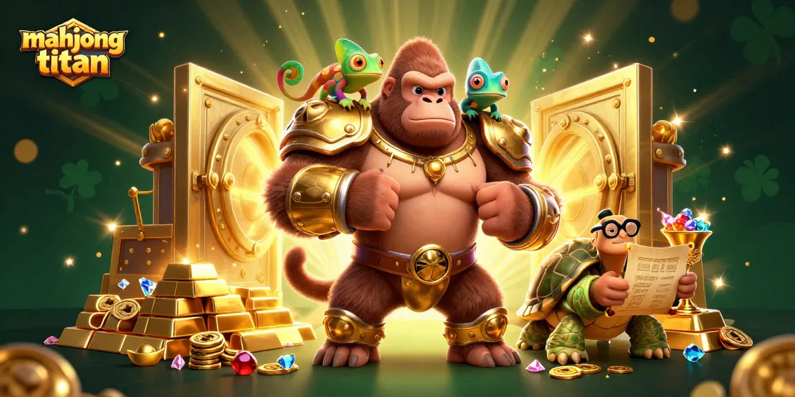 Experience mahjong titan's thrilling adventure with dynamic cartoon characters in a vibrant casino setting.