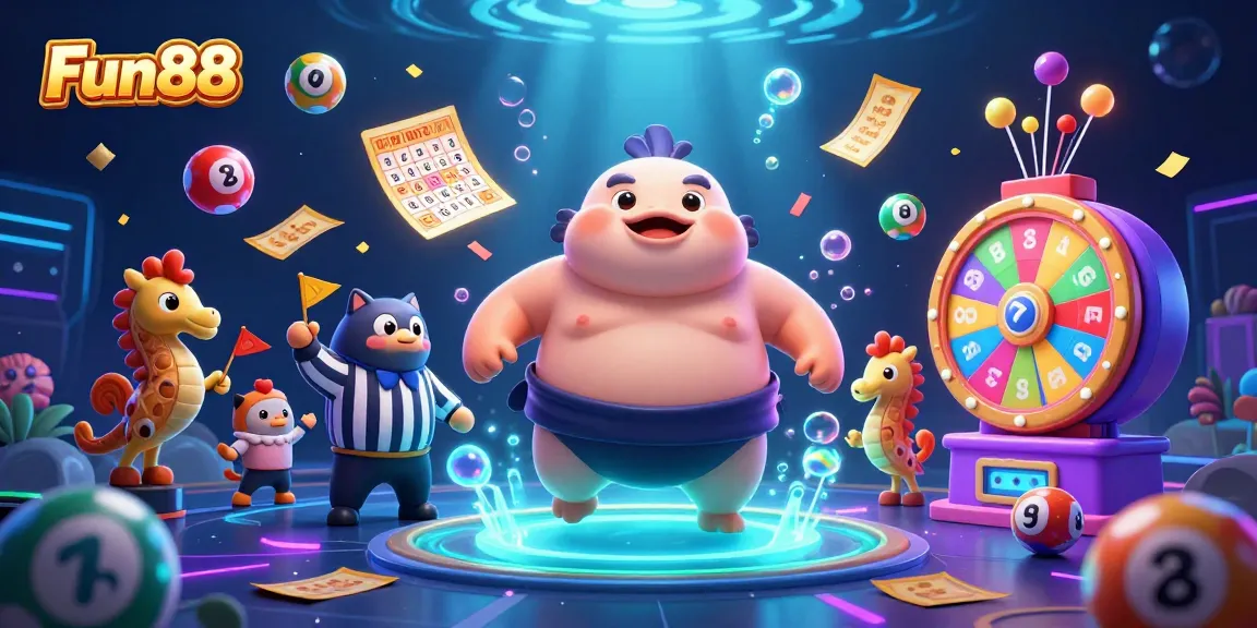 Fun88 offers an exciting underwater betting scene with vibrant visuals and lottery elements.
