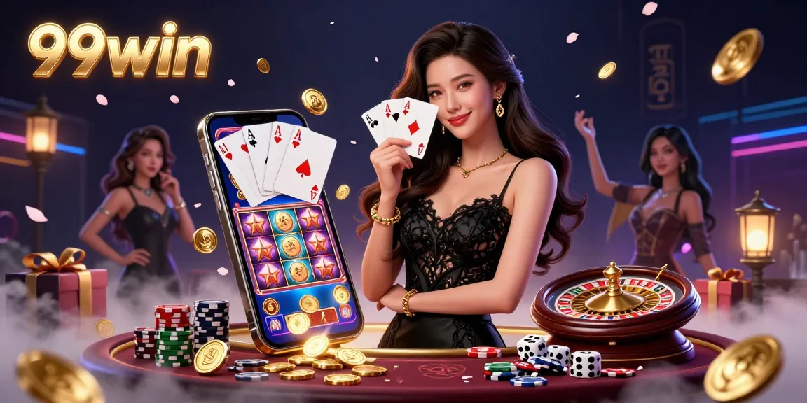 Check out the exciting gameplay with 99win featuring a captivating casino scene and beautiful elements.
