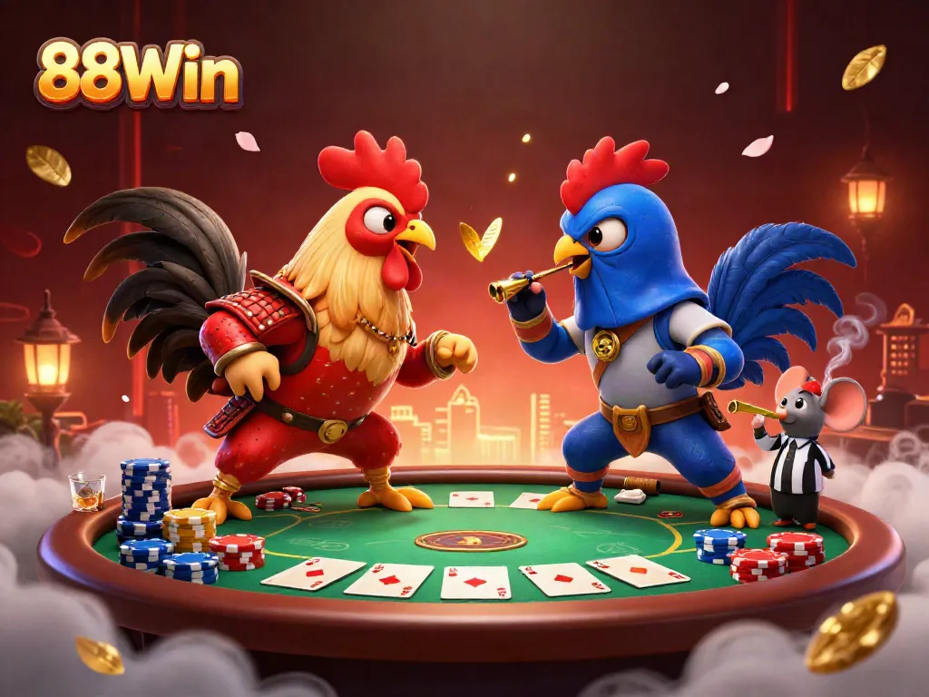 Engage with exciting poker battles at 88Win featuring dynamic characters and rich gaming elements.