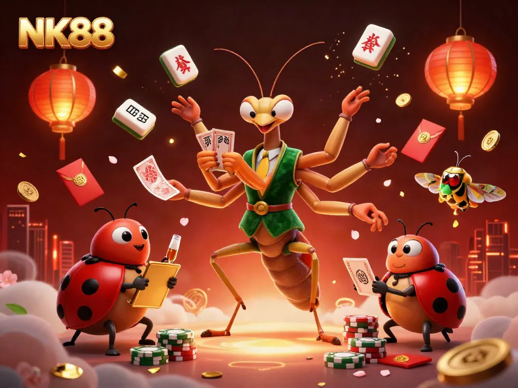 Experience thrilling moments with NK88 in a vibrant casino scene full of action and excitement.