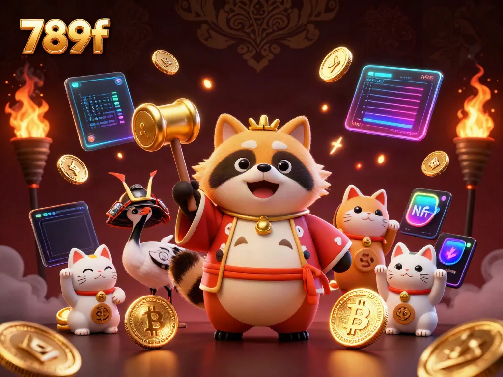 Experience the thrilling 789f casino excitement with lively characters and digital gaming elements.