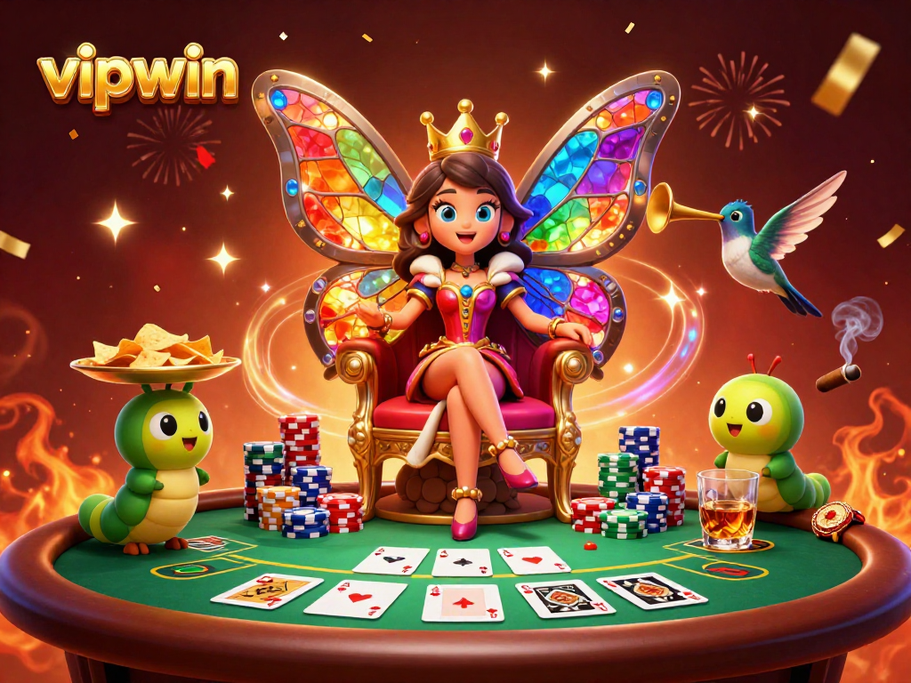 Experience thrilling gameplay at vipwin with vibrant characters and engaging casino elements.