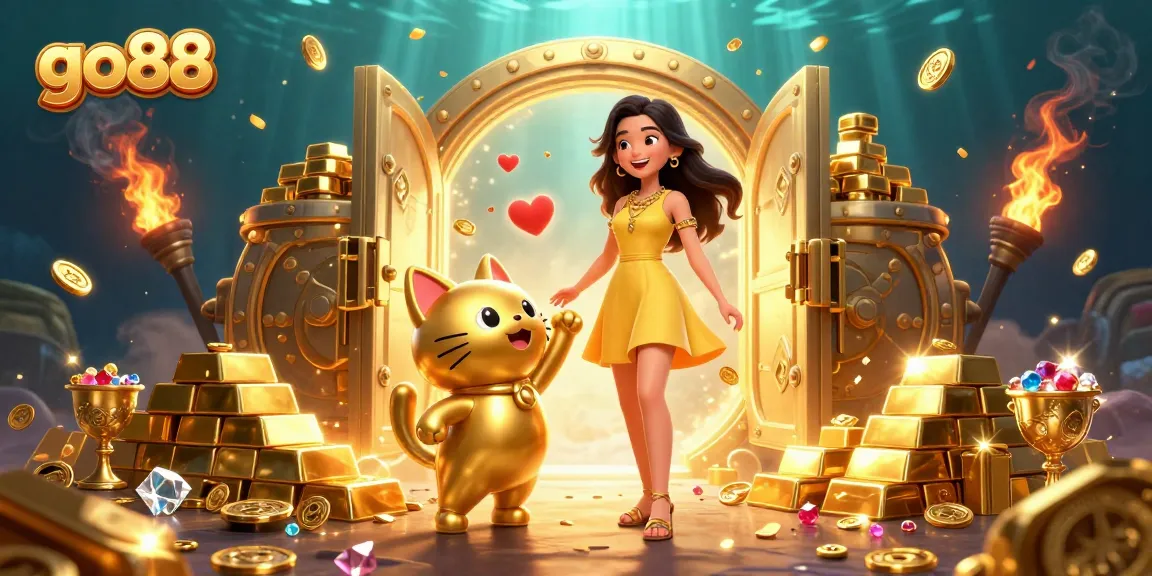 Play at go88 and enjoy exciting interactions in this vibrant golden casino scene.