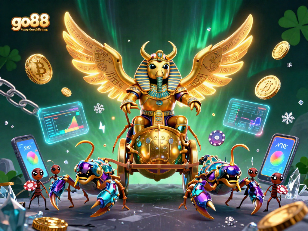 Engage in thrilling gameplay at go88 trang chu chinh thuc with our dynamic 3D casino illustration showcasing vibrant characters and crypto elements.