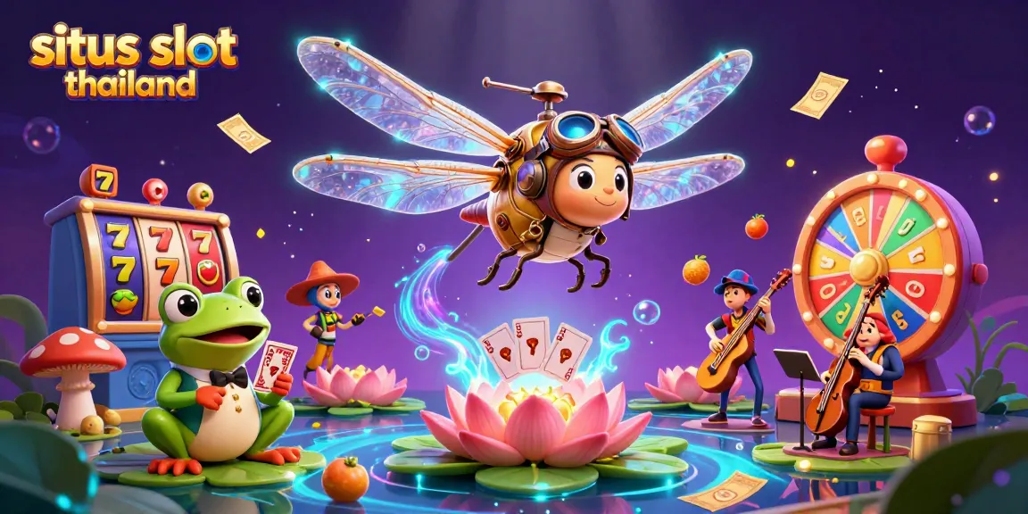 Experience fun and excitement with situs slot thailand featuring cartoon characters and engaging casino elements!