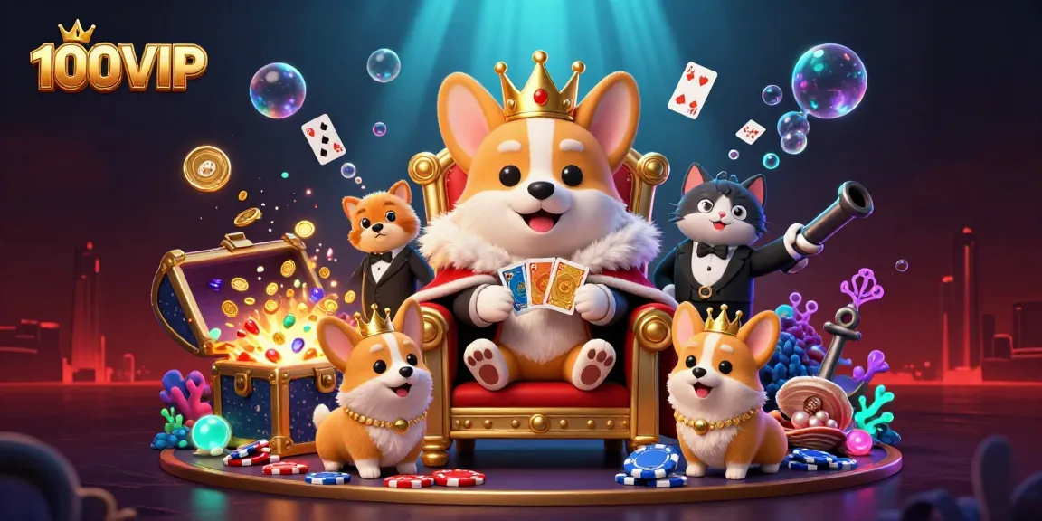 Win big at 100VIP with vibrant scenes of fun and excitement in the casino atmosphere