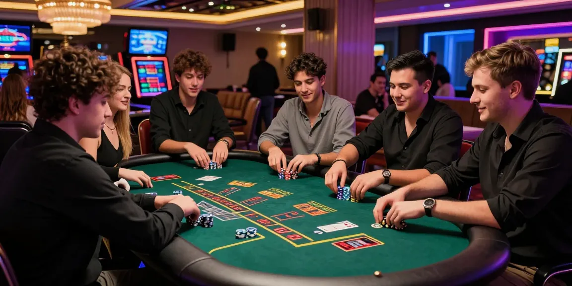 Dynamic casino scene showcasing vibrant atmosphere at a credit card casino, highlighting https://iis.org.uk reviews and player engagement in 2026.