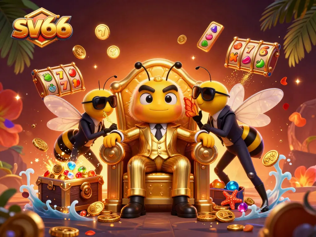 Experience exciting gameplay with sv66 in a vibrant casino scene featuring dynamic slot elements.