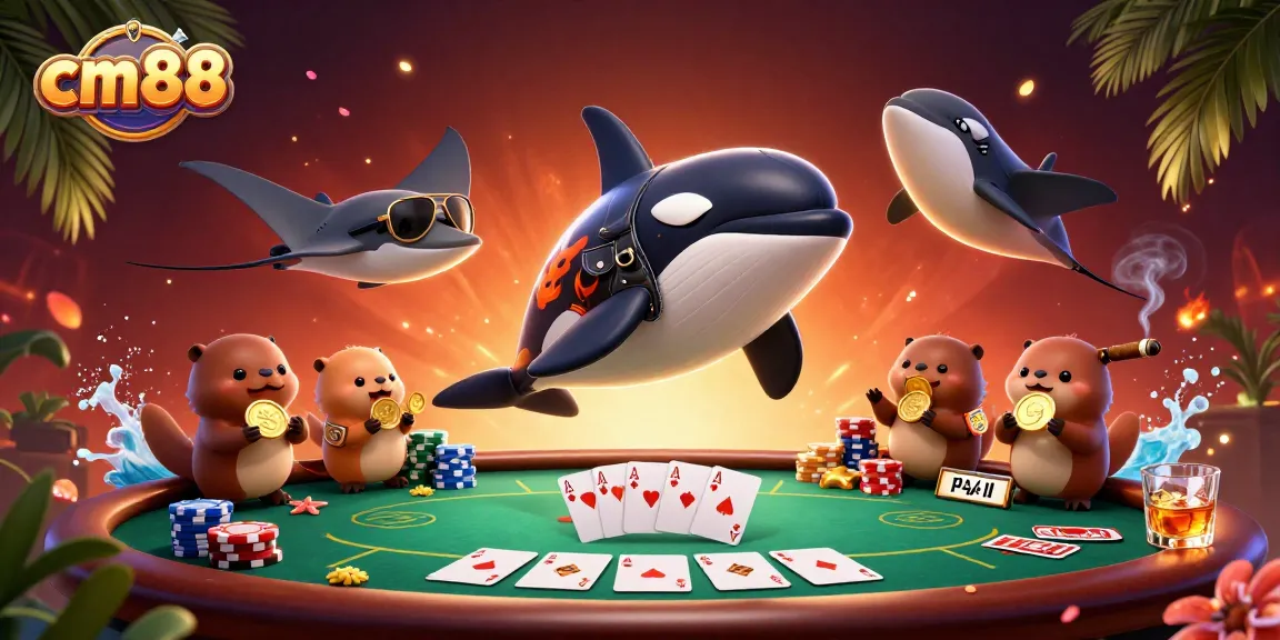 Experience the thrill with cm88 as a dynamic illustration showcases colorful casino excitement.