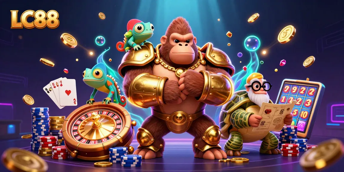 LC88 offers thrilling gameplay with cascading coins and vibrant cartoon characters.