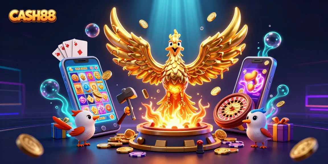 CASH88 offers engaging casino experiences with dynamic golden phoenix and vibrant gaming elements.