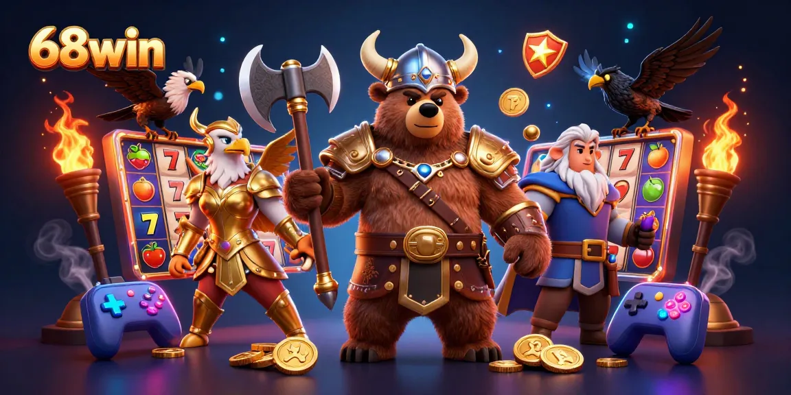 Play exciting slots with 68win featuring vibrant characters and dynamic casino elements.