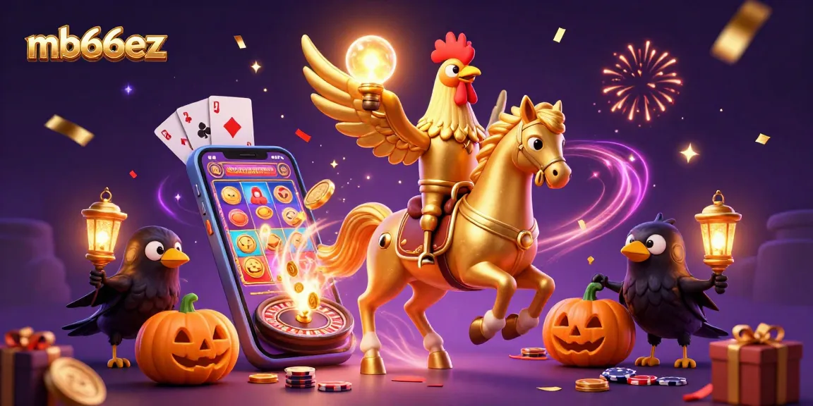 Experience thrilling gameplay with mb66ez as golden rooster characters light up the casino.