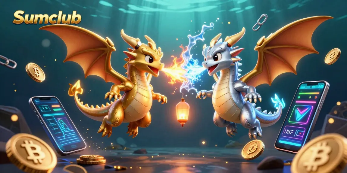 Experience thrilling wins with Sumclub’s vibrant gaming atmosphere featuring dragons and cryptocurrencies.