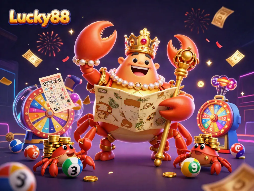 Experience the excitement of Lucky88 with vibrant animations and captivating characters in a casino environment.