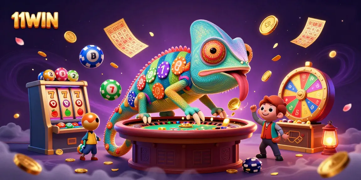 Experience the excitement of 11WIN with chameleonic charm and vibrant casino action.
