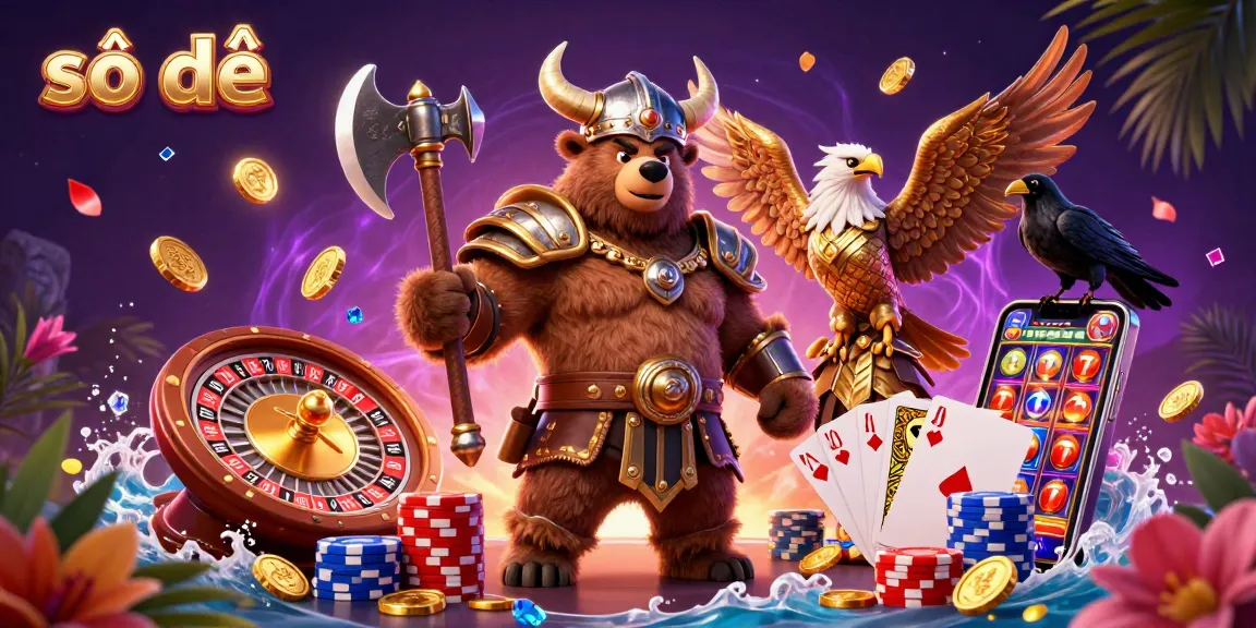 Experience thrilling số đề gameplay with engaging casino elements in this vibrant illustration.
