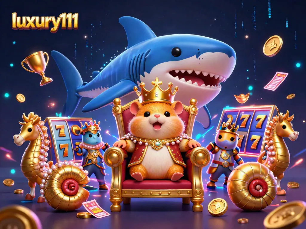 Play to win big with luxury111 at the vibrant slots, featuring detailed character design and alluring game elements.