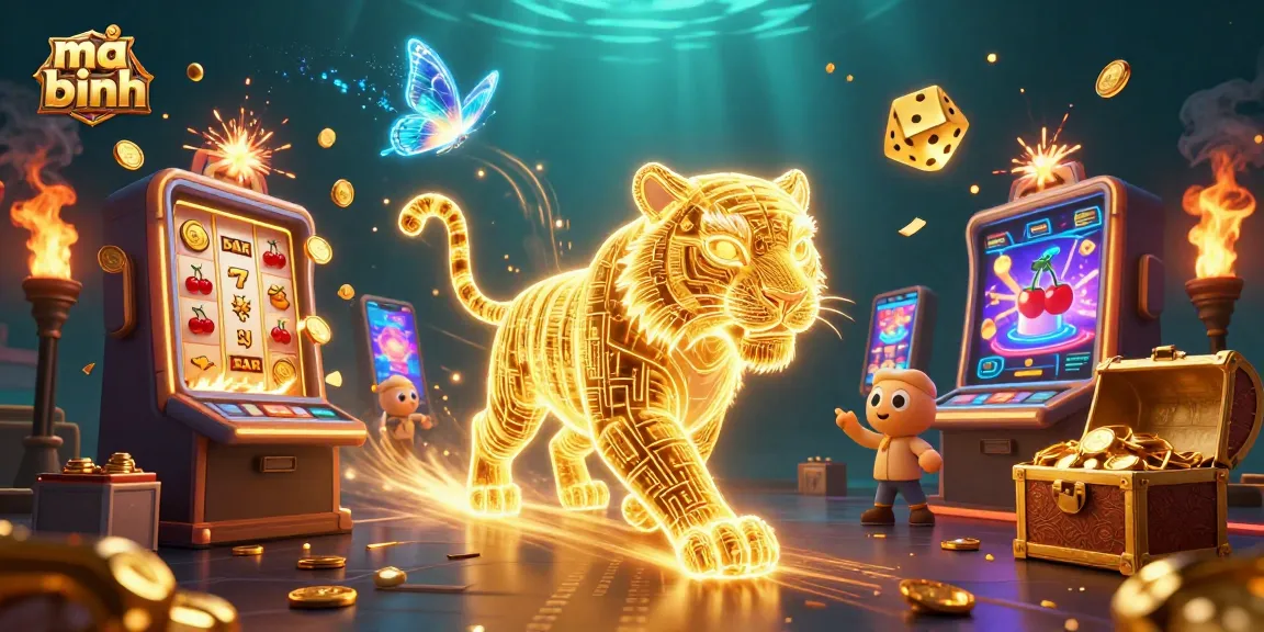 Experience the thrill of mậu binh in an ultra-detailed digital casino landscape with explosive jackpots.