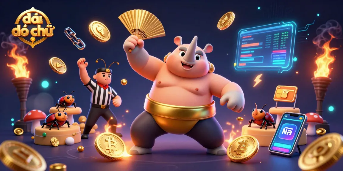 Engage in đấu địa chủ with a thrilling scene of beetle champions and crypto coins.