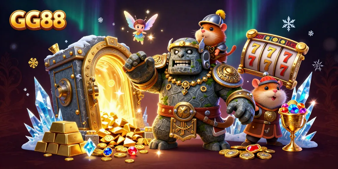 Join the exciting GG88 online slots adventure with vibrant treasures and magical characters!