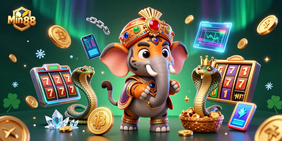 Min 88 showcases thrilling casino action with characters and colorful gaming elements in a vibrant 3D scene.