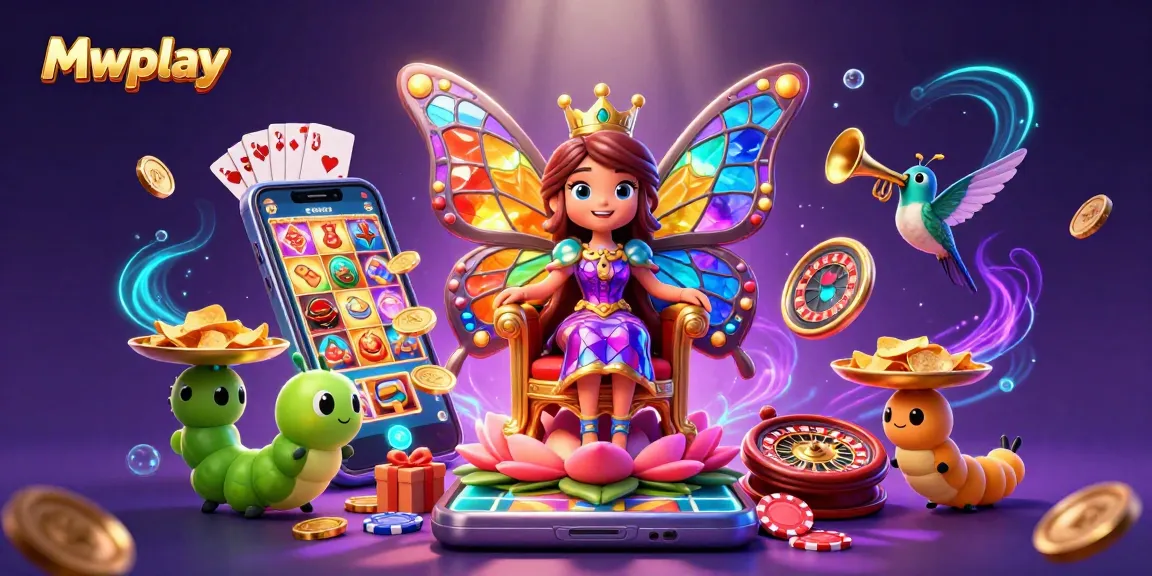 Experience the exciting world of Mwplay with engaging 3D casino elements featuring vibrant characters and action.