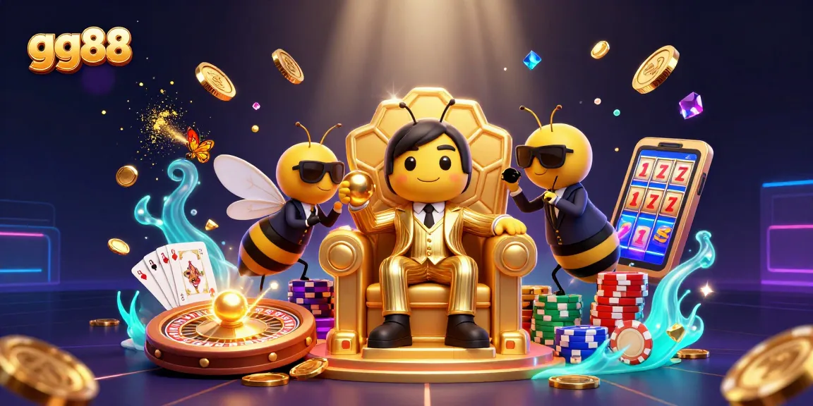 Bet on gg88's vibrant casino scene with a luxurious atmosphere and dynamic gambling elements.