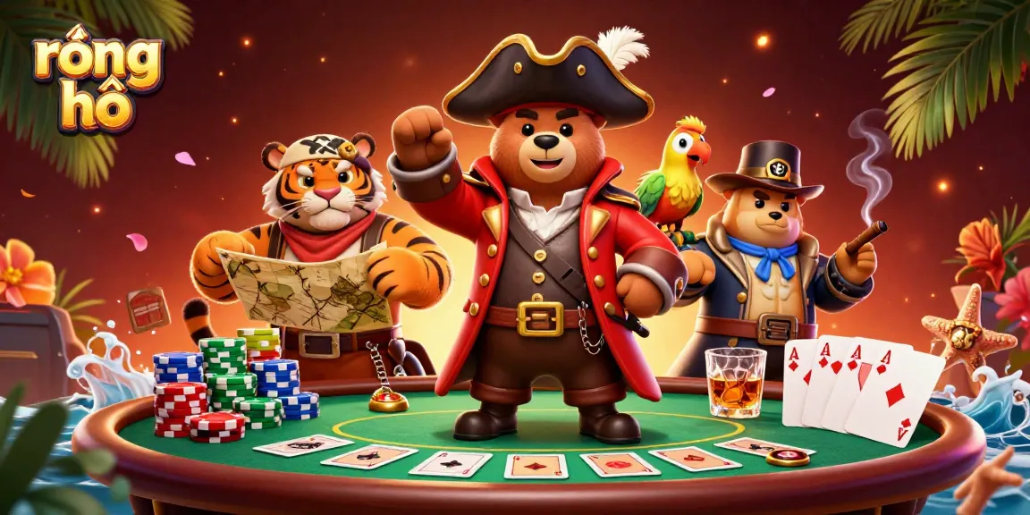 Experience the thrilling rồng hổ game with this vibrant casino scene showcasing unique characters and rich visuals.